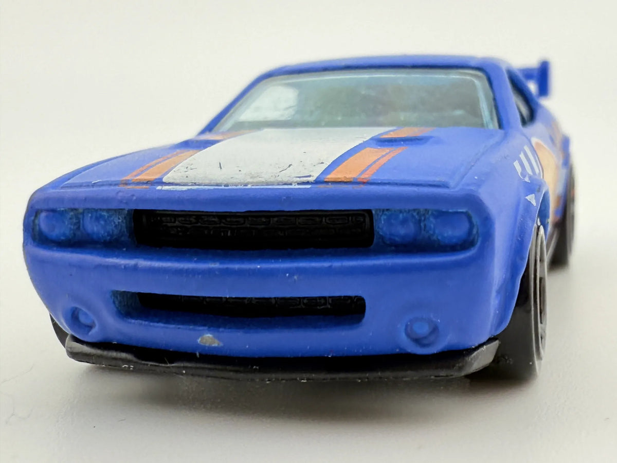 DODGE CHALLENGER DRIFT CAR, Hot Wheels 2010, Die cast 1 NL, Niebieski, 1:64 – zdjęcie 4