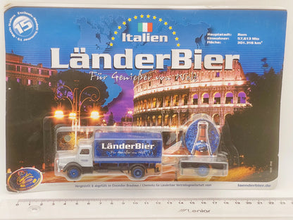 Oldtimer Classic Truck Grell 2003 1:87 Italien LänderBier Blister Reklama – zdjęcie 4