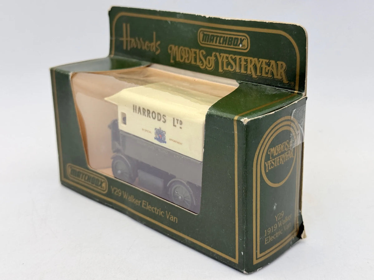 WALKER ELECTRIC VAN Matchbox 1984 Kremowy 1:43 Made in England Harrods LTD – zdjęcie 4