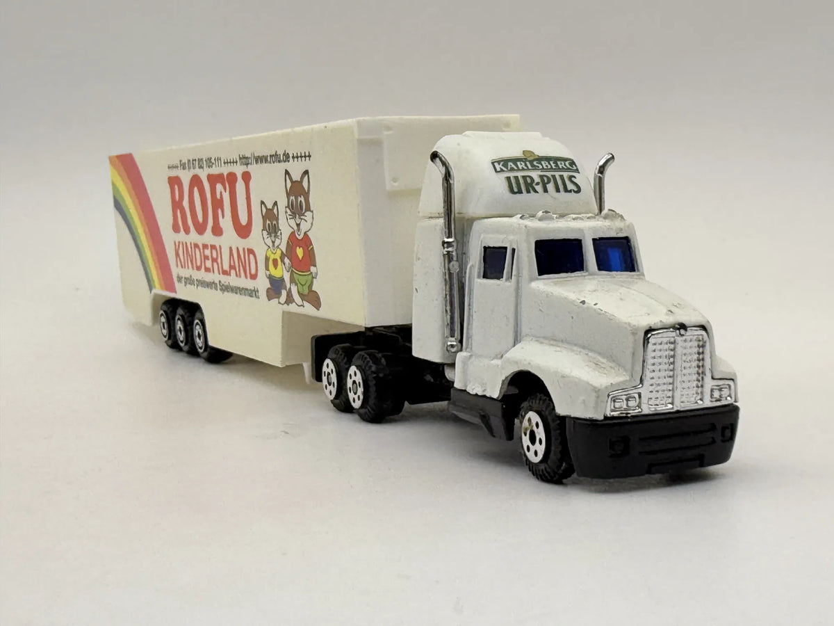 Ciężarówka AMERICAN TRUCK Z NACZEPĄ PUDEŁOWĄ 1995 1:100 Rofu Kinderland – zdjęcie 4