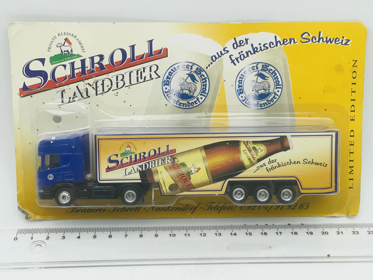 Scania Grell 1:87 Ciężarówka Promocyjna SCHROLL LANDBIER Blister Niebieski – zdjęcie 4