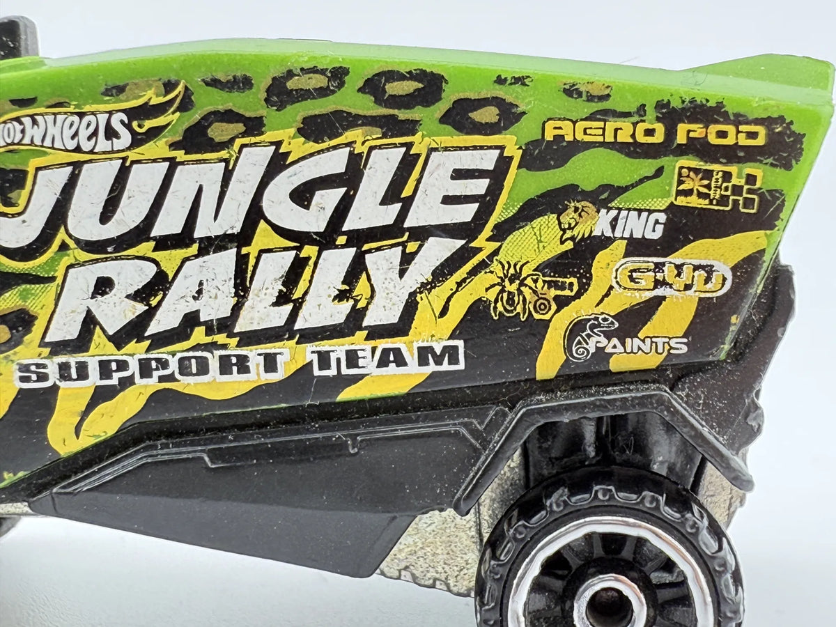 AERO POD, Jungle Rally, Hot Wheels 2014, Die cast LCB00060, Zielony, 1:64 – zdjęcie 4