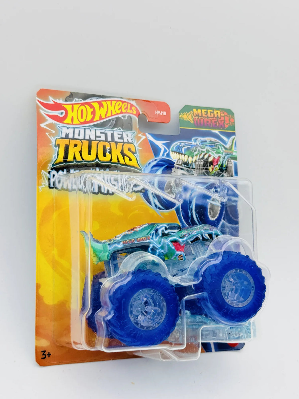 Mega-Wrex Hot Wheels 1:64 Monster Truck Blister Turkusowy – zdjęcie 4