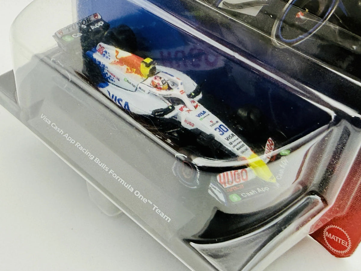 Visa Cash App Racing Bulls Hot Wheels 2025 Premium 1:64 Bolid F1 Blister – zdjęcie 4