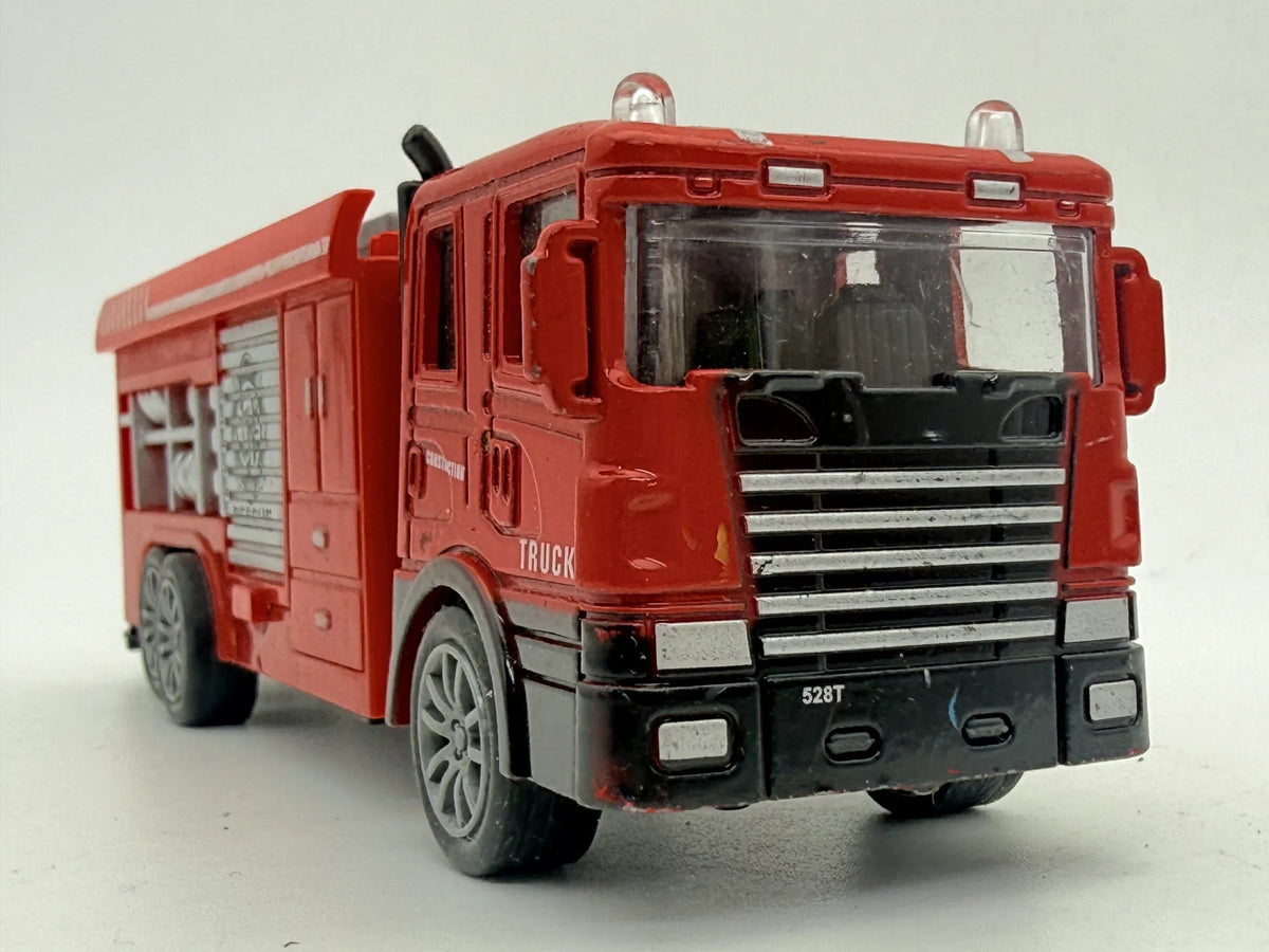 FIRE DEPT TRUCK (STRAŻ POŻARNA), Die cast, Czerwony, 1:43, Resoraki – zdjęcie 4
