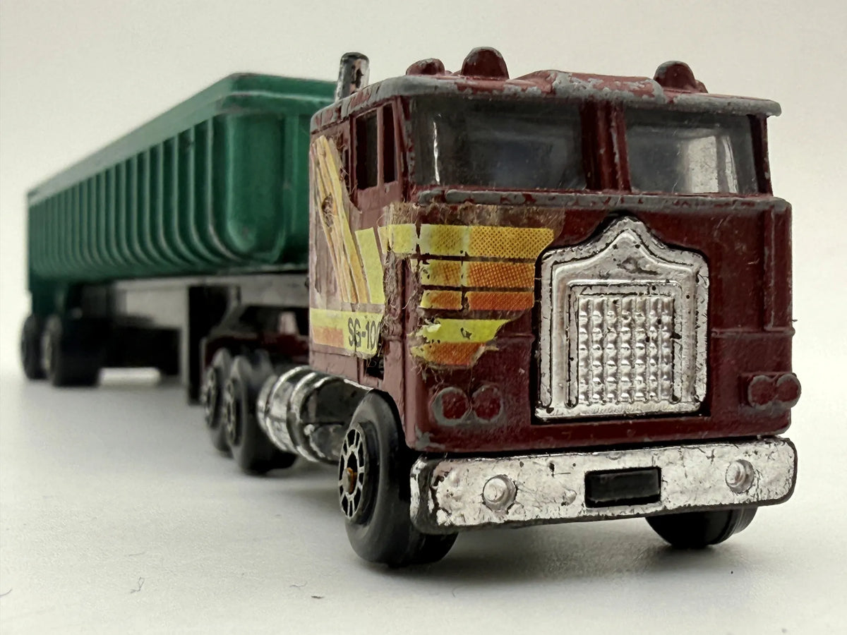 KENWORTH K100 COE Z NACZEPĄ WYWROTKA, Yatming Ok. 1983, Die cast, 1:90 – zdjęcie 4