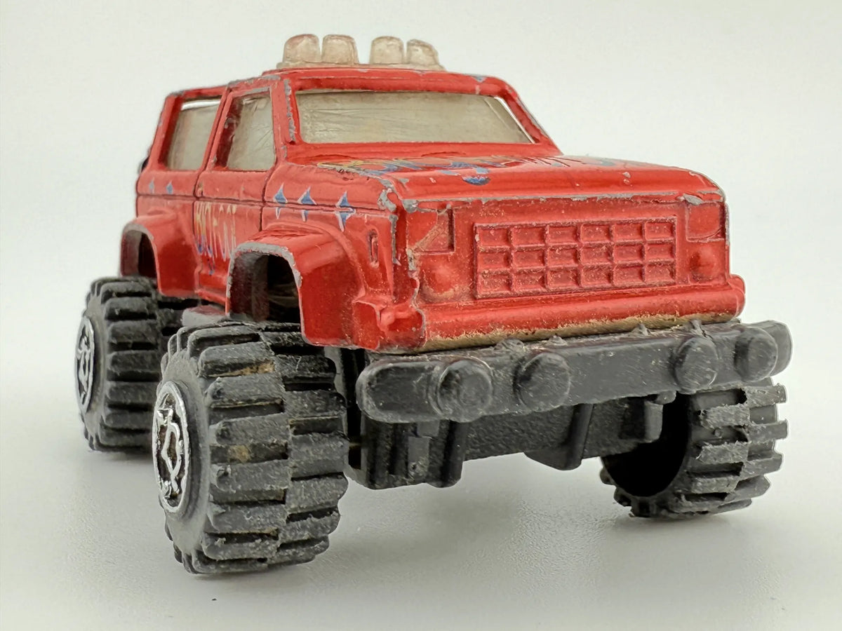 Jak Ford Bronco 4x4 z 1972, BIGFOOT, Die cast, Czerwony, 1:64, Resoraki – zdjęcie 4