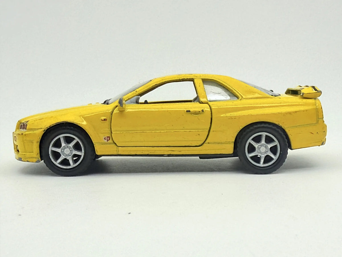 Nissan Skyline Gtr Kinsmart Żółty 1:36 – zdjęcie 4