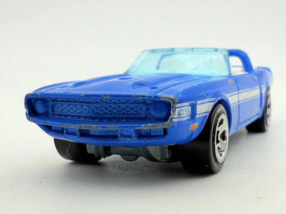 69 Shelby Gt-500 Hot Wheels Niebieski 1:64 – zdjęcie 4
