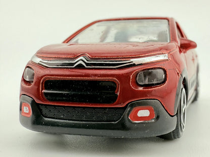 CITROEN C3, Majorette, Die cast REF:25AM, Czerwony, 1:57, Resoraki – zdjęcie 4