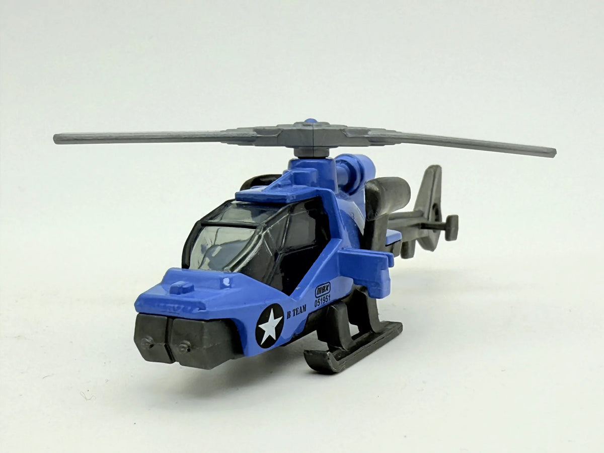 Mission Helicopter Matchbox 1985-2012 NiebieskI 1:64 – zdjęcie 4