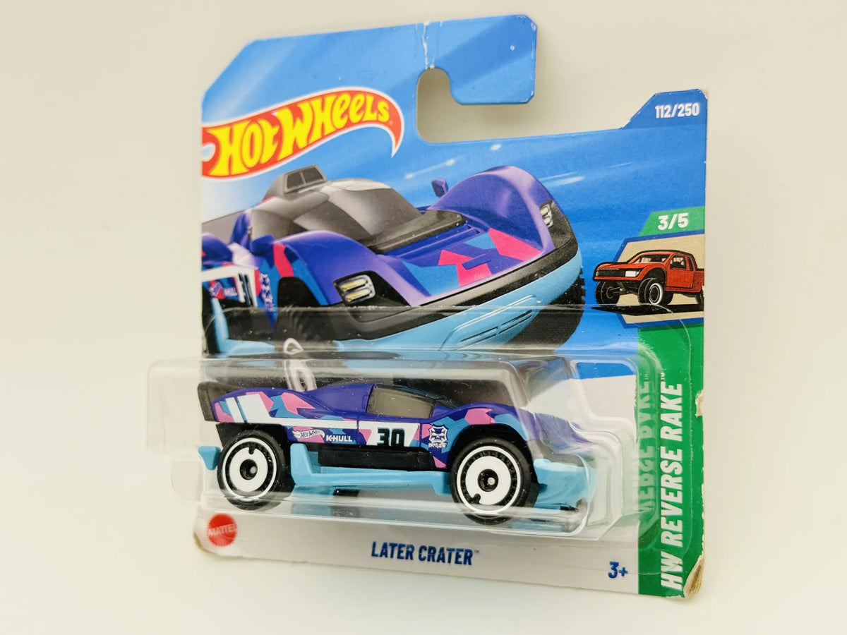 Later Crater Hot Wheels 2025 Hw Reverse Rake 1:64 30 Blister Czarny – zdjęcie 4