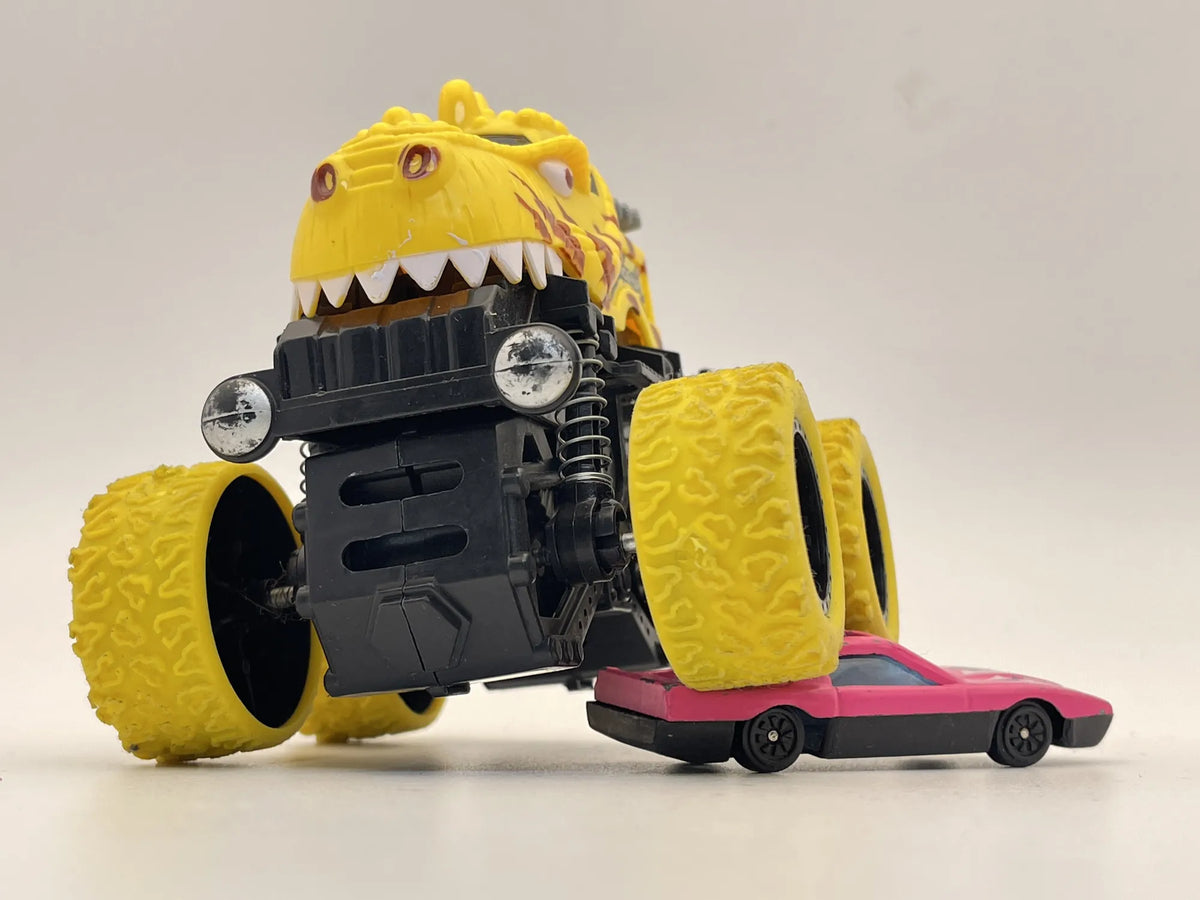 Monster Truck Dinosaur, Resoraki, Die cast 1:64 – zdjęcie 4
