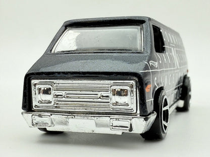 1974 VAN HW Art Cars, Hot Wheels, Die cast R7611, Ciemnoszary 1:64 Resoraki – zdjęcie 4