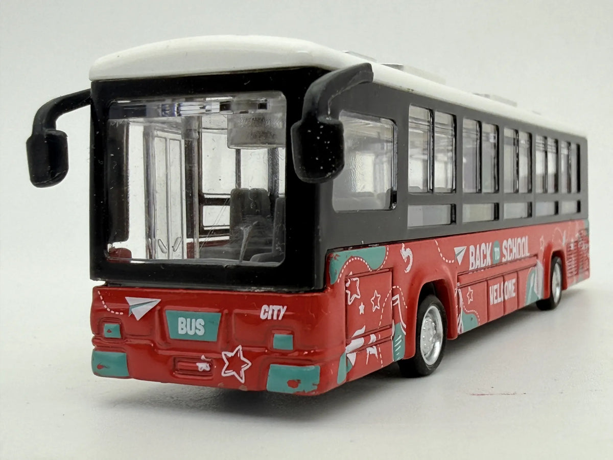 AUTOBUS SZKOLNY Back to School Welcome, Die cast, Czerwony, 1:64, Resoraki – zdjęcie 4