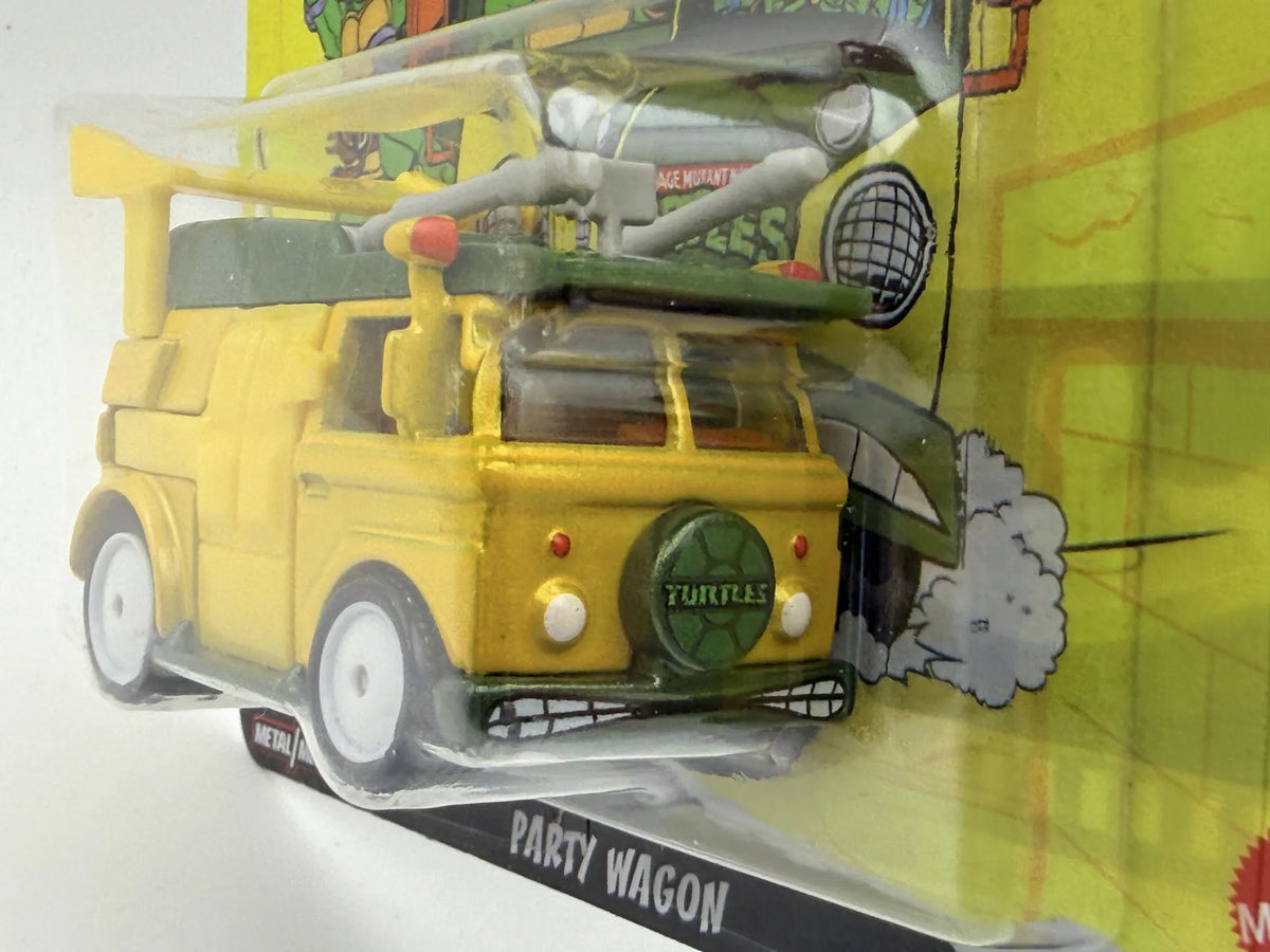 Party Wagon Ninja Turtles Hot Wheels 2024 Żółty 1:64 Premium Protektor – zdjęcie 4