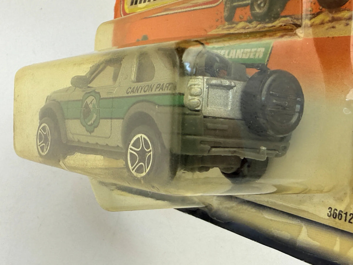 LAND ROVER FREELANDER Straż pożarna Matchbox 1998 Srebrny 1:64 Canyon Park – zdjęcie 4