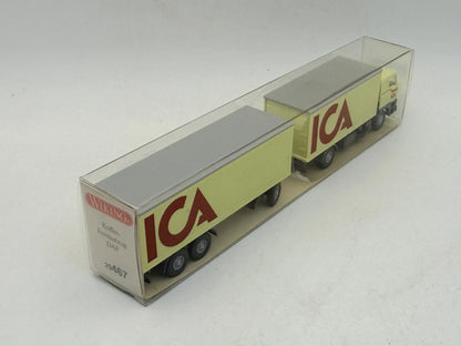 Ciężarówka Koffer Fernlastzug DAF Wiking Żółty 1:87 Made in W. Germany ICA – zdjęcie 4