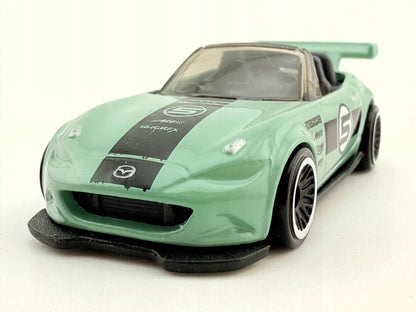 MAZDA MX-5 MIATA, Hot Wheels 2015, Die cast DHP05, Miętowy, 1:64, Resoraki – zdjęcie 4