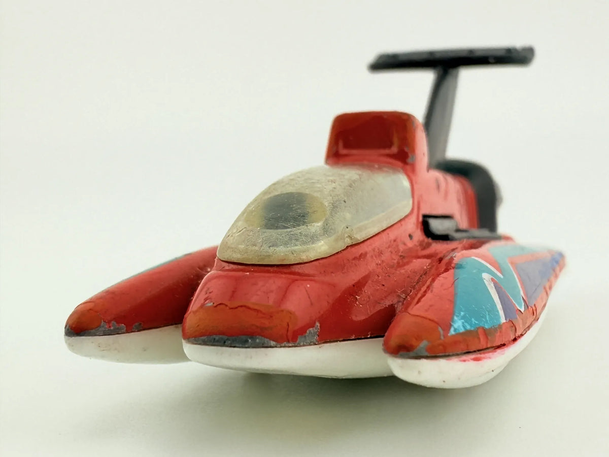 HYDROPLANE, Matchbox 1998, VINTAGE Die cast 1469BJ, Czerwony, 1:70 Resoraki – zdjęcie 4