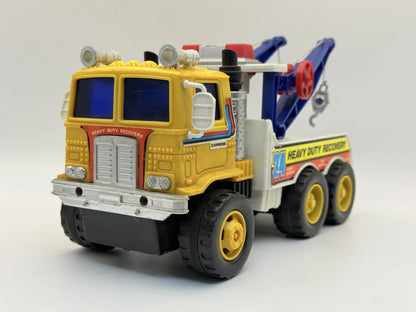 WÓZ HOLOWNICZY / CIĘŻARÓWKA VINTAGE FOUNDATION 1980-1990 Żółty 1:20 – zdjęcie 4