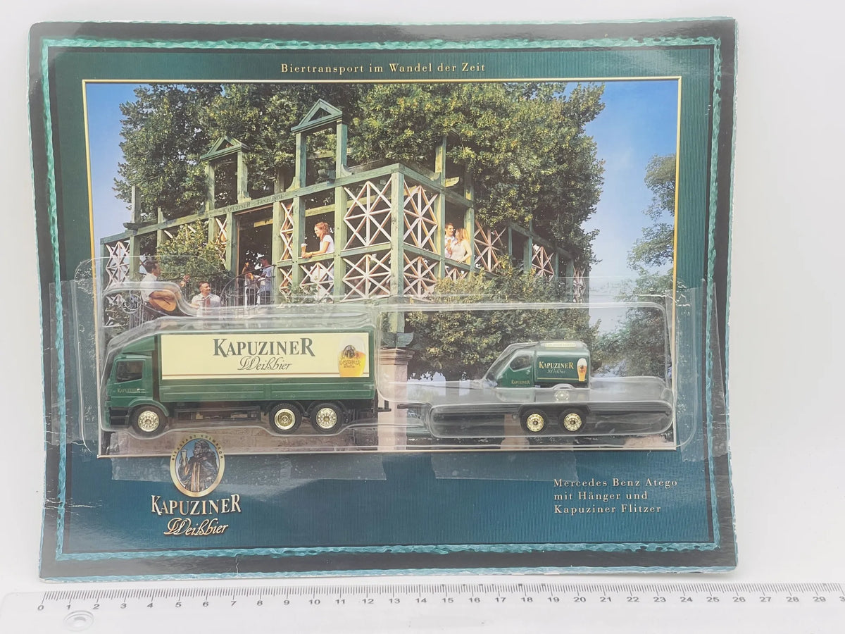 Mercedes-Benz Atego Grell Promotional Model 1:87 KAPUZINER Blister Zielony – zdjęcie 4
