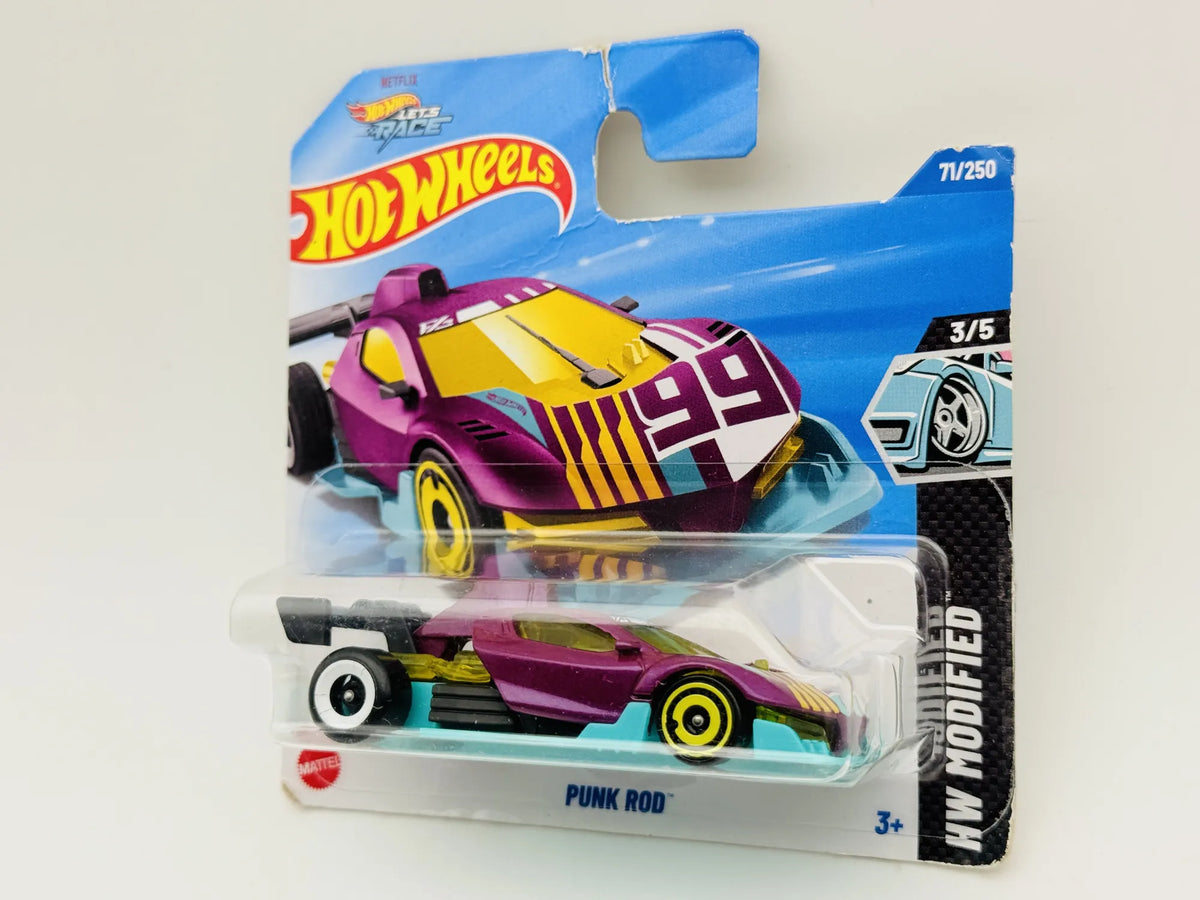 Punk Rod Hot Wheels 2025 HW Modified 1:64 99 Blister Fioletowy – zdjęcie 4