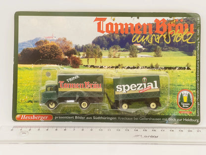 IFA W50L TRUCK Grell 1:87 Ciężarówka Promocyjna TannenBräu Blister Zielony – zdjęcie 4