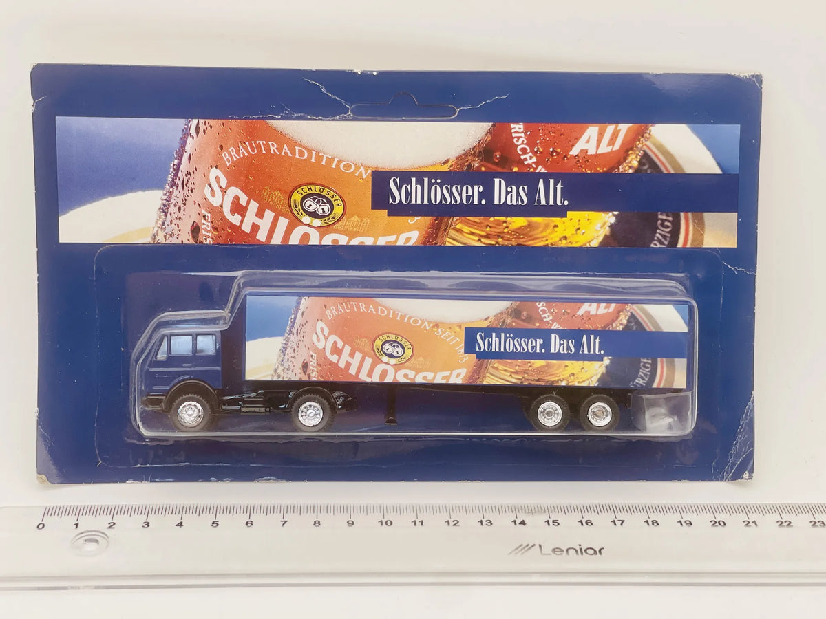 Mercedes-Benz Hümmer 1:87 Schlösser. Das Alt. Niebieski Blister Reklama – zdjęcie 4