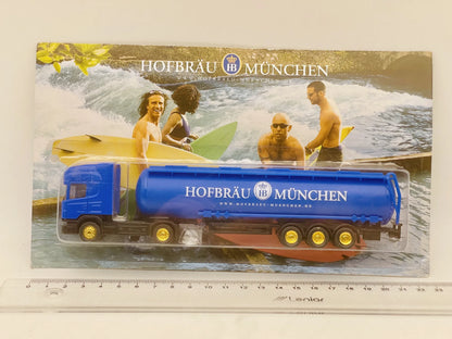 Scania Hümmer 1:87 Ciężarówka Promocyjna HOFBRÄU MÜNCHEN Blister Niebieski – zdjęcie 4
