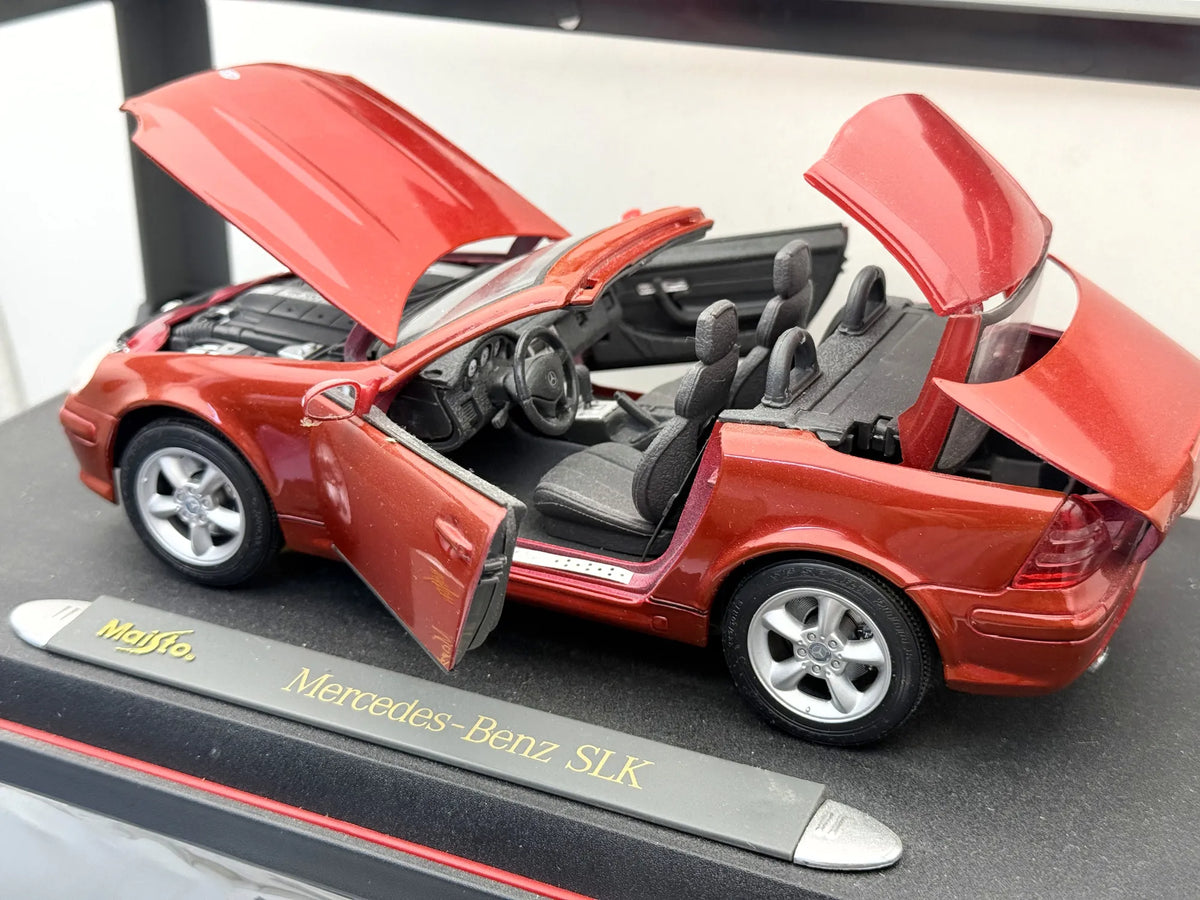 MERCEDES-BENZ SLK 230 Roadster Maisto 1996 Czerwony 1:18 Special Edition – zdjęcie 4