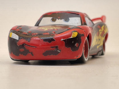 Zygzak McQueen, Auta Disney Pixar, Resoraki, Die cast V3615, Czerwony, 1:55 – zdjęcie 4