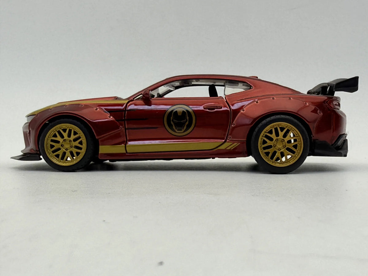CHEVROLET CAMARO VI WIDEBODY 'IRON MAN', Jada Toys 2018, Czerwony, 1:34 – zdjęcie 4