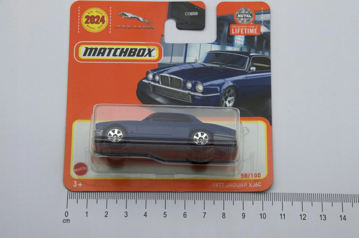 1977 JAGUAR XJ6C Matchbox 2023 Niebieski 1:64 – zdjęcie 4