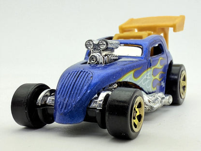 Fiat 500 C Hot Wheels Niebieski 1:64 – zdjęcie 4