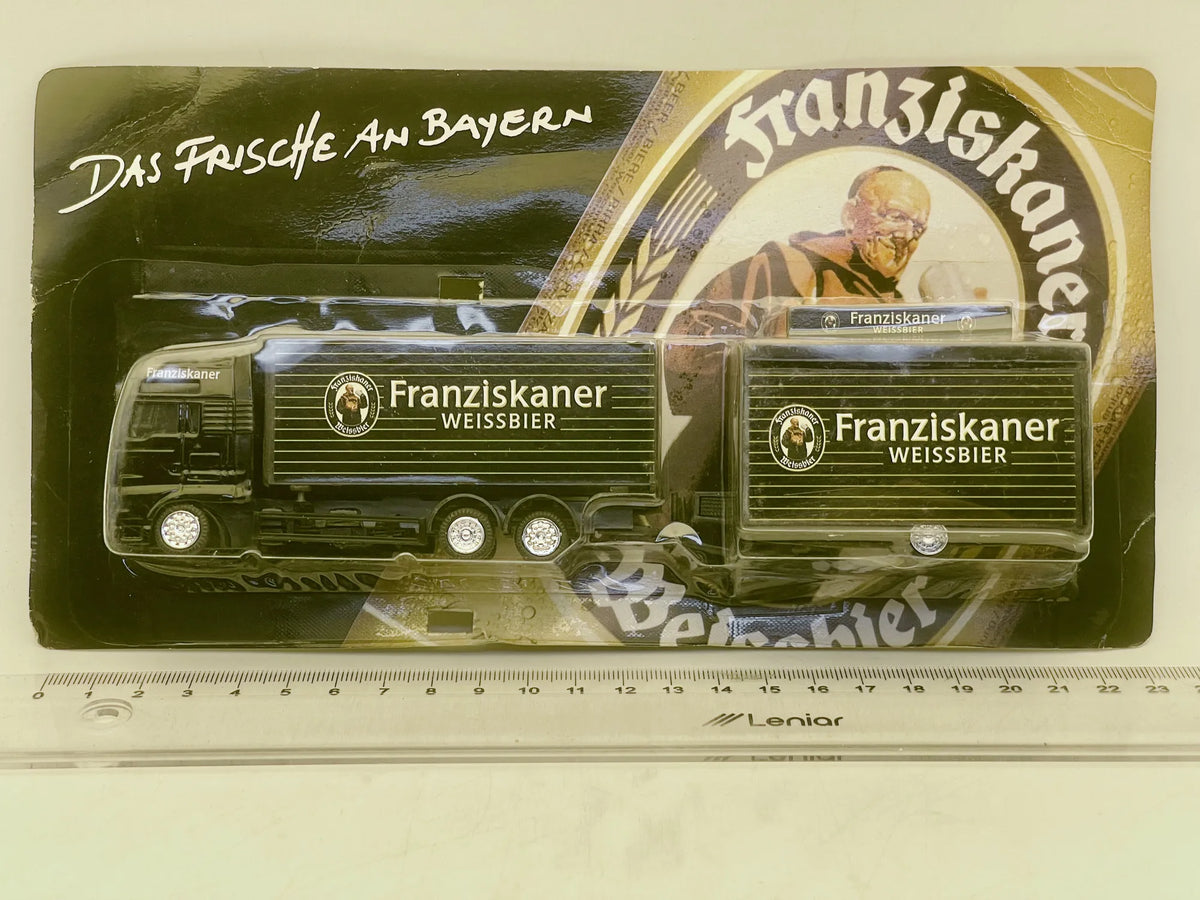 MAN TRUCK DGD 1:87 Ciężarówka Promocyjna Blister Franziskaner Weissbier – zdjęcie 4