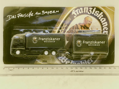 MAN TRUCK DGD 1:87 Ciężarówka Promocyjna Blister Franziskaner Weissbier – zdjęcie 4