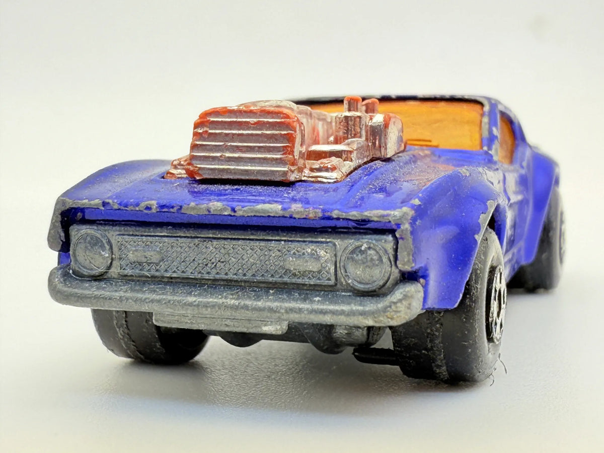 1970 MUSTANG PISTON POPPER, Matchbox, Made in England, Resoraki, 1:64 – zdjęcie 4