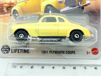 1941 PLYMOUTH COUPE Matchbox 2024 Żółty 1:64 Samochód Osobowy – zdjęcie 4