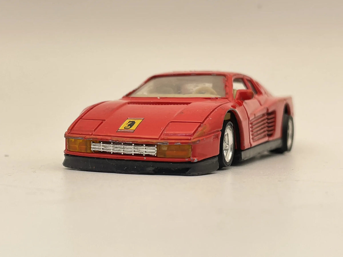 Ferrari Testarossa, Resoraki, Die cast 1:43, czerwony – zdjęcie 4