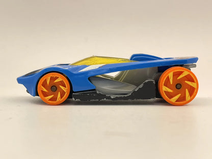 HW WARP SPEEDER, Hot Wheels 2019, Resoraki, Die cast, Niebieski, 1:64 – zdjęcie 4