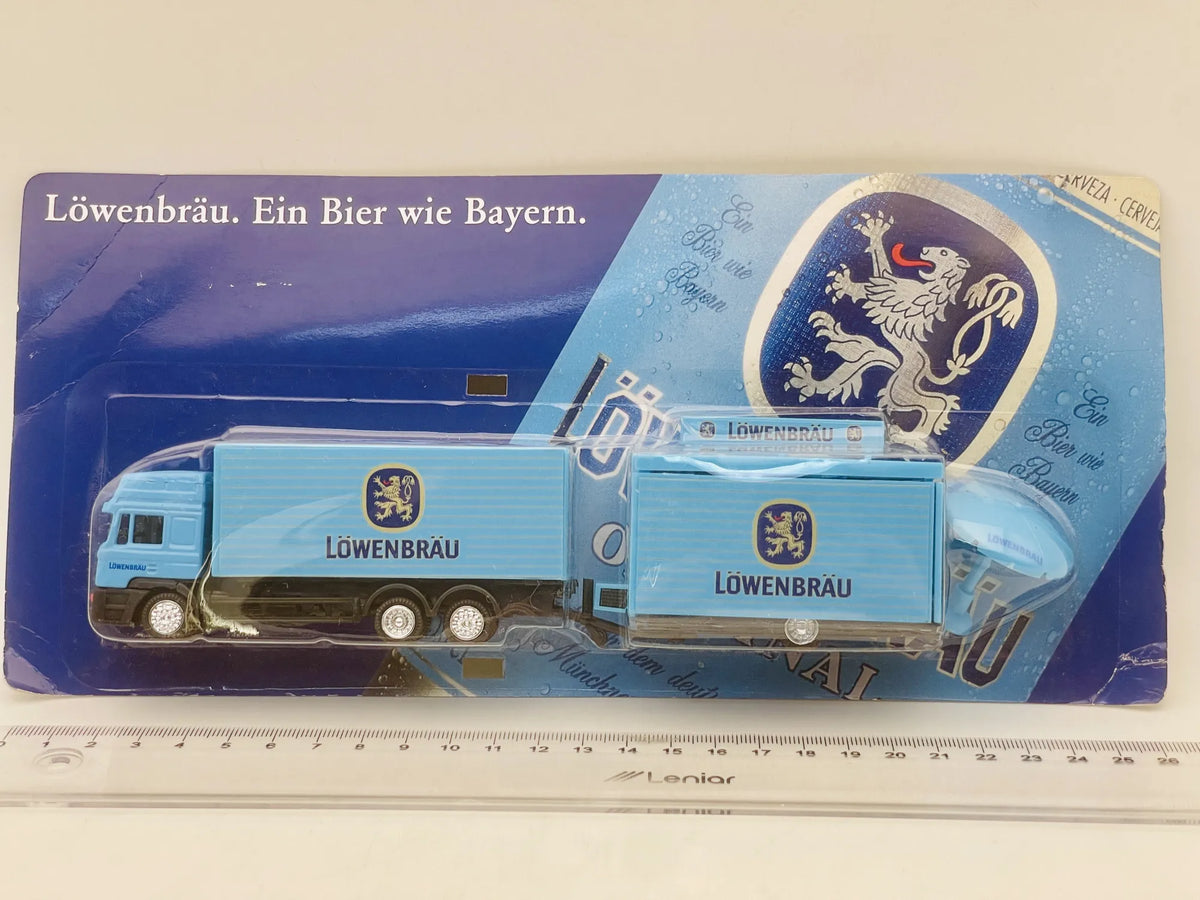 MAN TRUCK DGD 1:87 Ciężarówka Promocyjna LÖWENBRÄU Blister Niebieski – zdjęcie 4