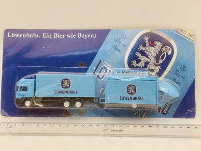 MAN TRUCK DGD 1:87 Ciężarówka Promocyjna LÖWENBRÄU Blister Niebieski – zdjęcie 4