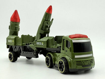 Ciężarówka Wojskowa z wyrzutnią Rakiet, resoraki, die cast, 1:43 – zdjęcie 4