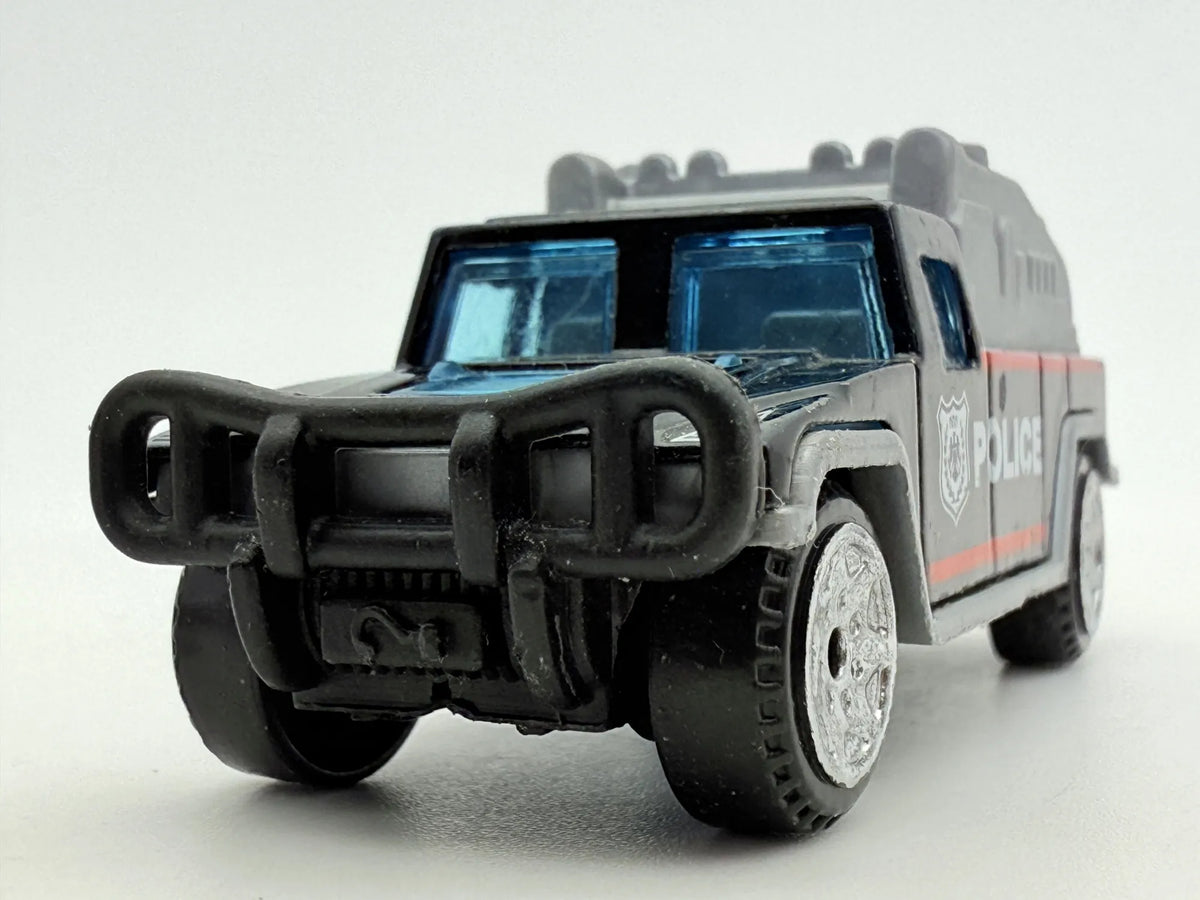 Jak Hummer Police, Pojazd Policyjny, Die cast, Resoraki, Czarny, 1:64 – zdjęcie 4