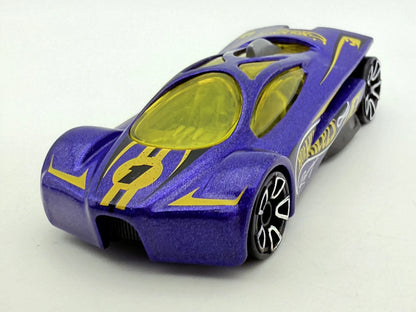 Sling Shot, Hot Wheels 2001, die cast resoraki, fioletowy, 1:64 – zdjęcie 4