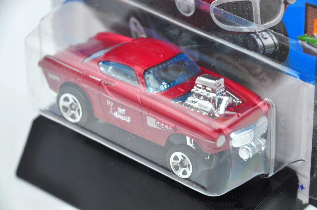 VOLVO P1800 GASSER Hot Wheels 2023 Czerwony 1:64 – zdjęcie 4