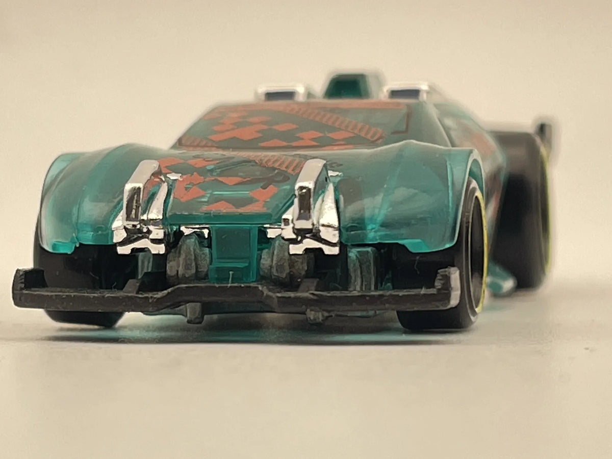DAVANCENATOR, Hot Wheels 2020, Die cast GRX54 Zielono-Srebrny 1:64 Resoraki – zdjęcie 4