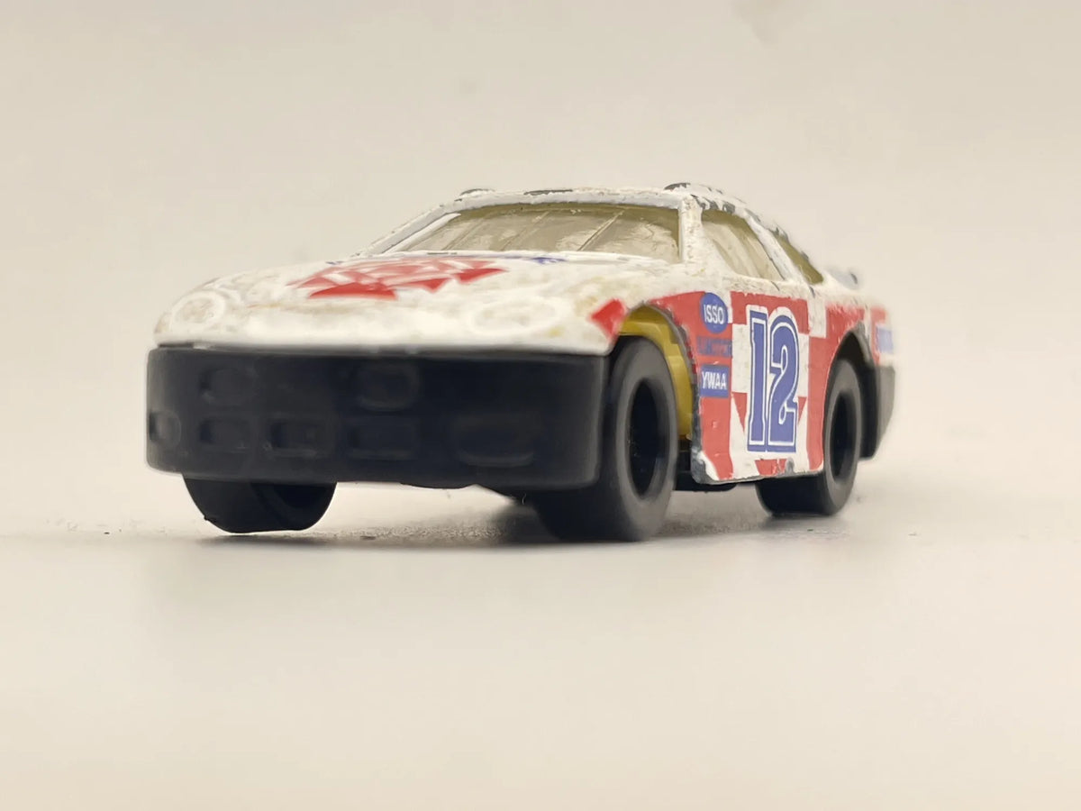 #12 Square Nascar Stock Car Rar, Vintage Unbranded Die cast 8106 Biały 1:64 – zdjęcie 4
