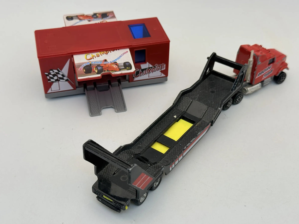 Ciężarówka Racing Team Truck Custom Majorette Czerwony 1:87 Made in France – zdjęcie 4